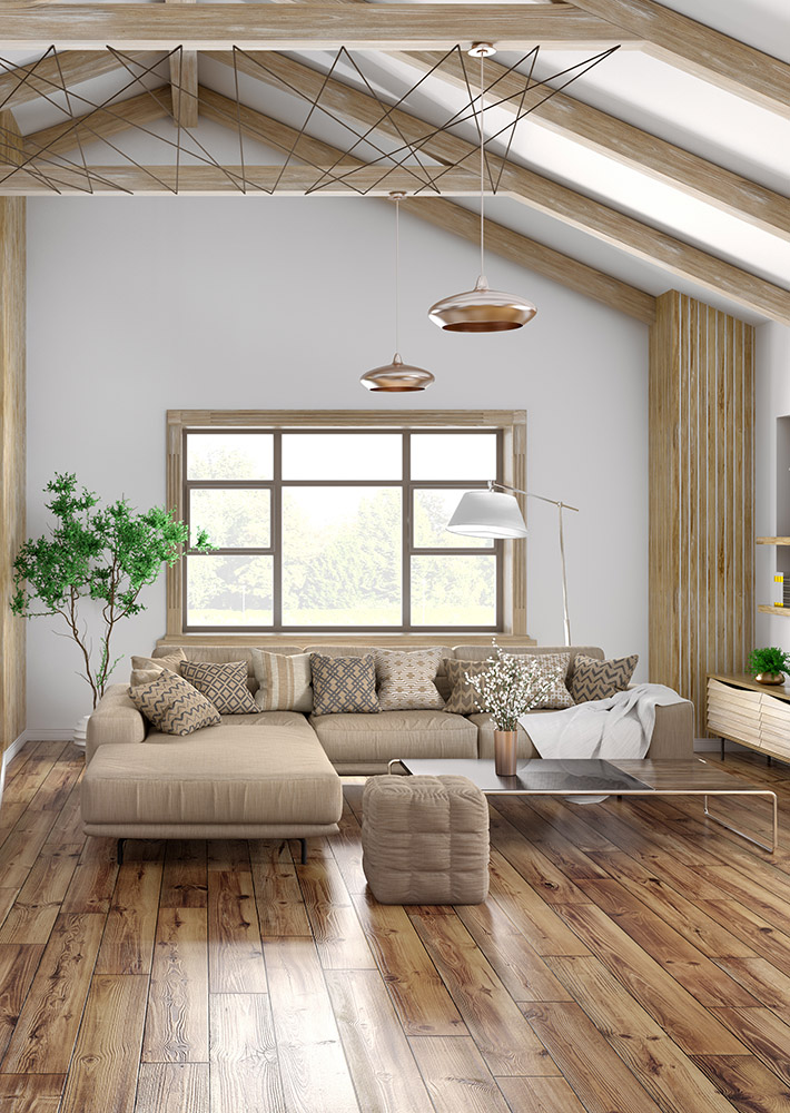 Wood flooring installation in San José