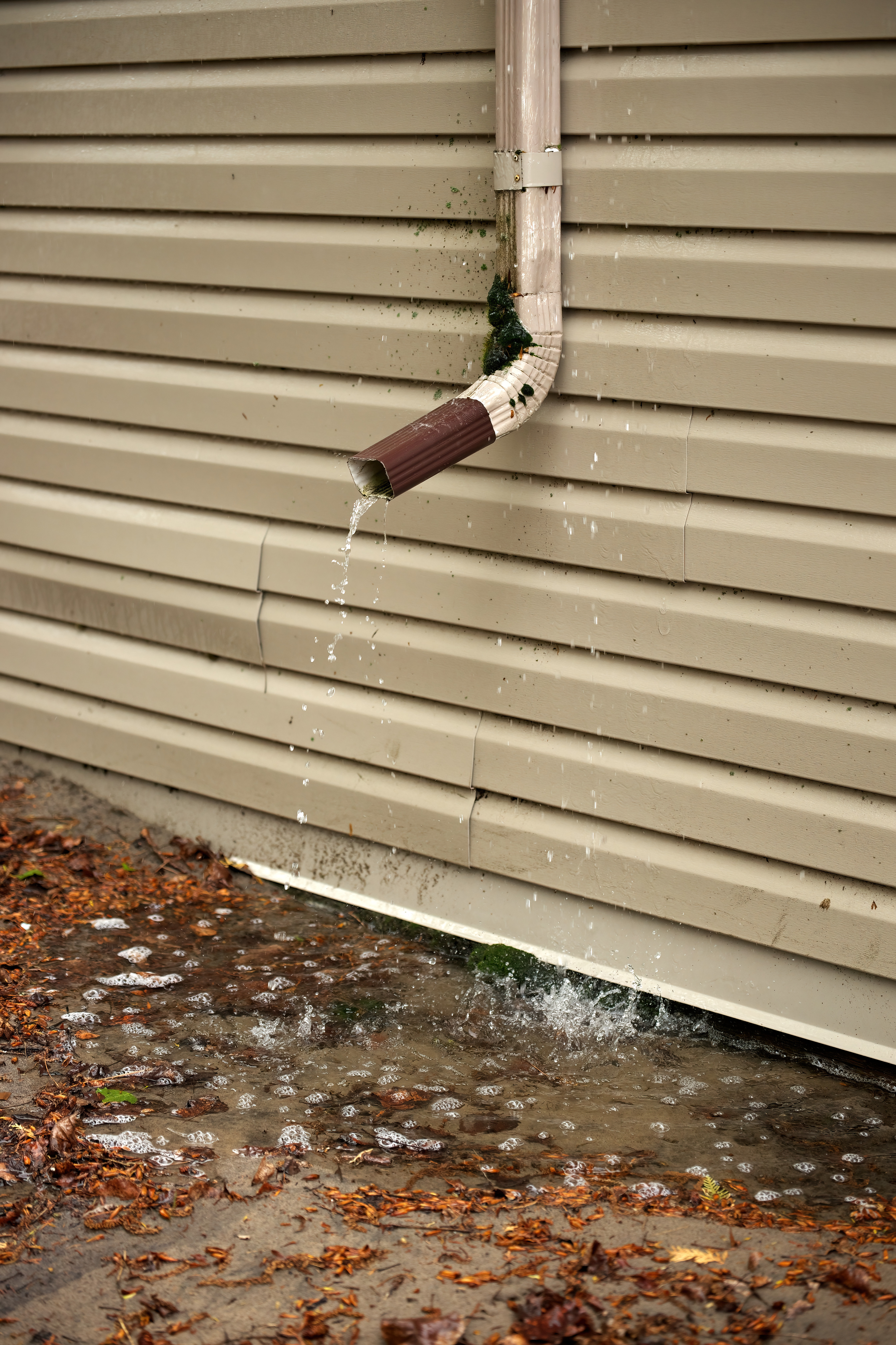 A home water drain leaking into the basement - contact WyattWorks in Charlotte, NC, to avoid your sump pump malfunctioning.
