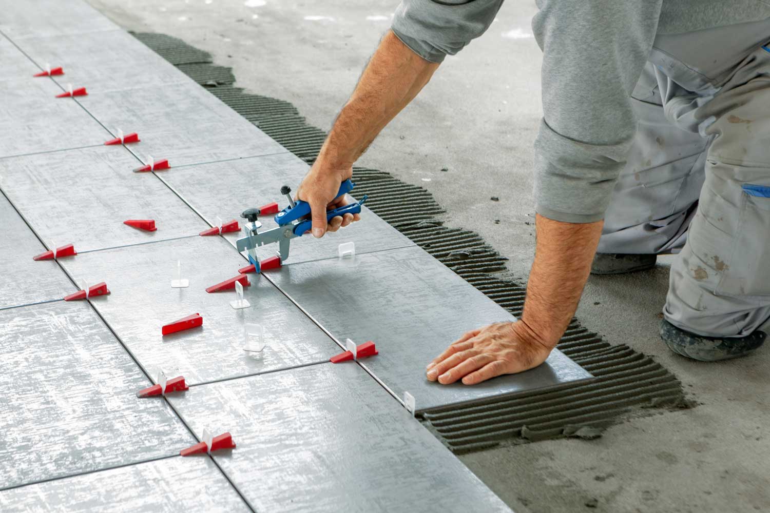 Tile flooring installation in Pasadena - Footprints Floors.